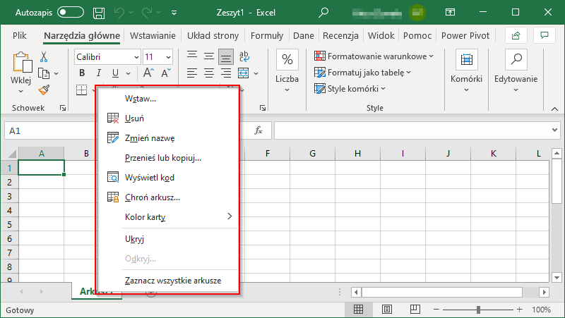 Excel e-learning